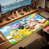 Cartoon Pokemon Mouse Pad, Large Gaming Desk Mat, Non-slip XXL Mousepad for Laptop & Tablet, Mini PC Playmat with Stitched Edges