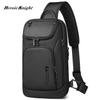 Sling Bag Business Portable Crossbody Bag Waterproof Men's Shoulder Bags Anti-theft Male Travel Short Trip Chest Bag For 11 Inch iPad