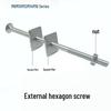 Industrial Through-Wall Galvanized Hex Bolt Sets