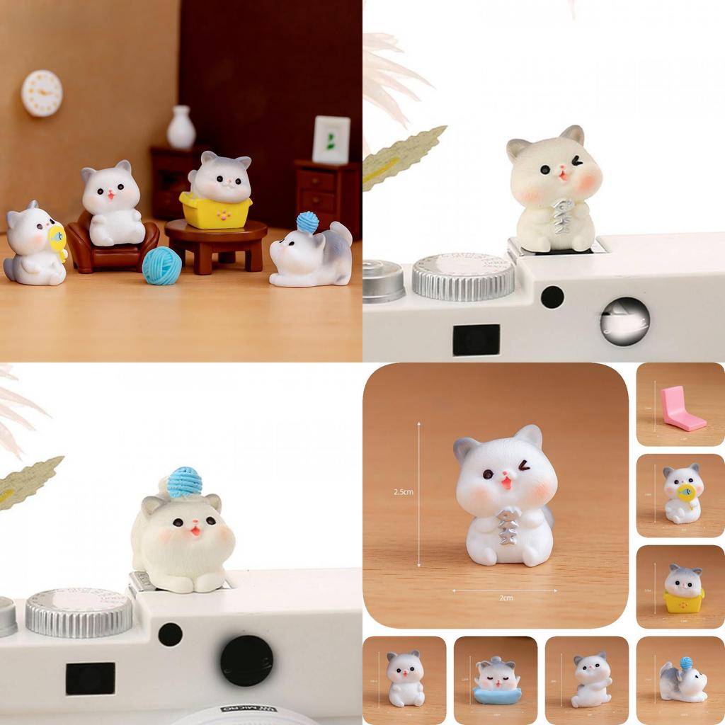 Очаровательная мебель и декор Фигурки кошек из смолы для DIY-проектов