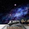 3d звездное небо обои фреска фиолетовое звездное небо настенные фрески для гостиной спальни офиса детская Настенный декор