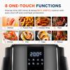Midea Hot Air Fryer 4L, Oil-Free Airfryer 1500W, 8 Cooking Modes, 35-200°C