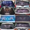 Car Rear Window Decor Foils Horrible Ghost Rear Windshield Decals Thriller Graphic Sticker 70x130cm 3D Pattern Decoration OEM