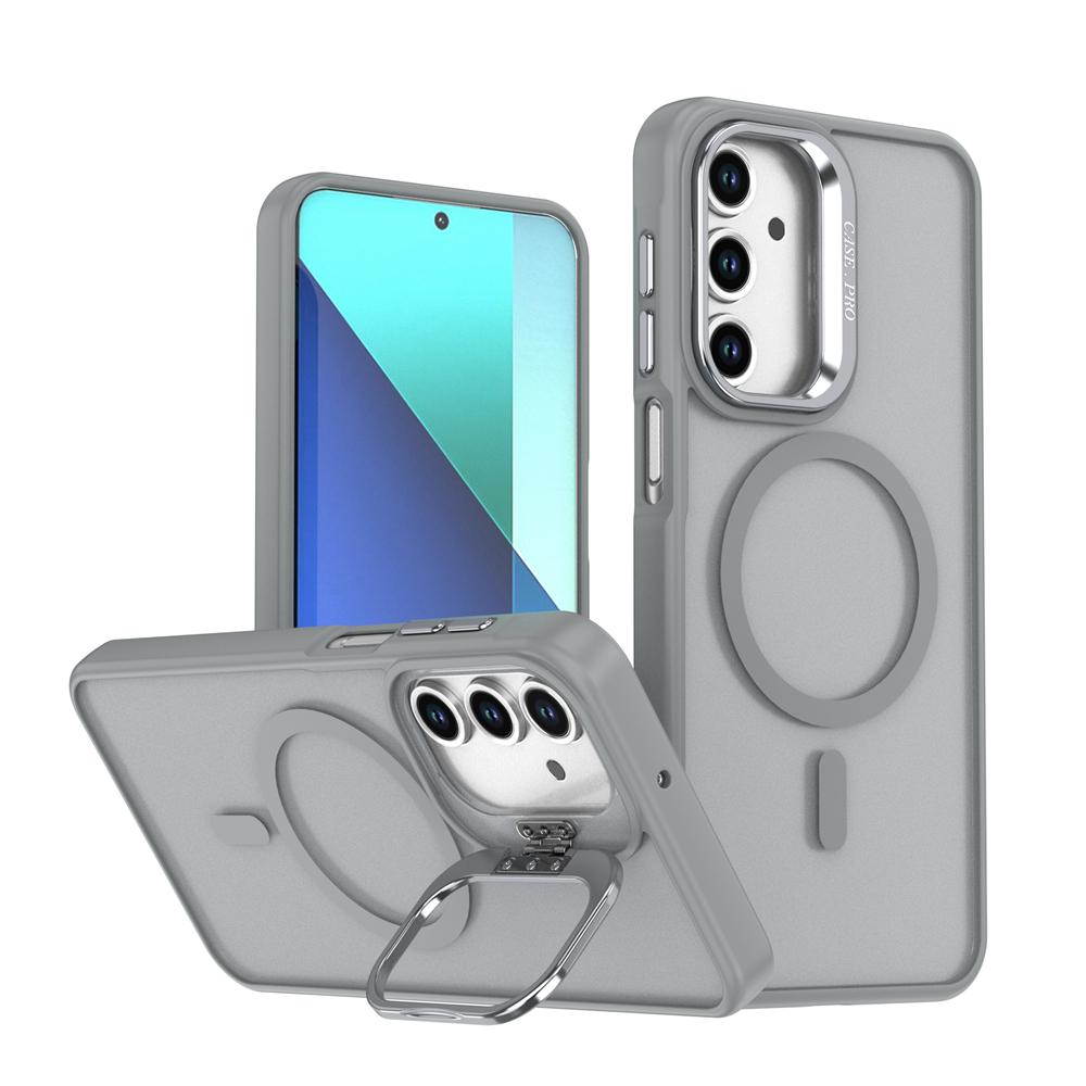 KEYSION Чехол-подставка с магнитом для MagSafe для Samsung Galaxy A55 5G A35 A25 A15 A05S Матовый полупрозрачный ударопрочный чехол
