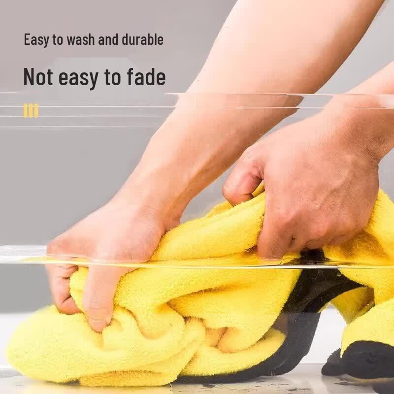 Coral Fleece Double-Sided Car Cleaning Towels (10-Pack)
