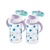 Richell AQ Drinking Mug for Going Out, 320ml, Light Blue, 2 Pieces, Popular Korean Parenting Items