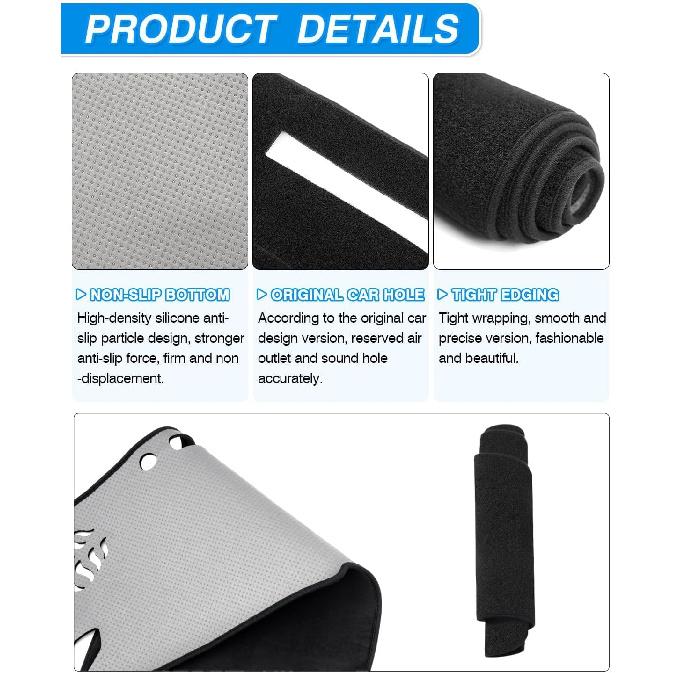 CARTIST Накладка на панель приборов для Genesis GV80 2024 2025 Коврик на панель приборов для аксессуаров GV80 Нескользящий ковер Защита от солнца Блики УФ-лучи