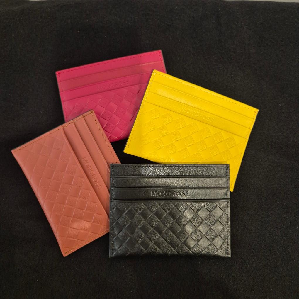 Кошелек для карт из клетчатой кожи Moncross 9168BK1, филиал NC Кёнсан