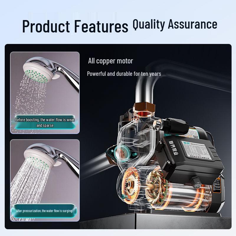 New Territories Low Noise Self-Priming Automatic Household Booster Pump for Tap Water and Pipeline Pressurization.