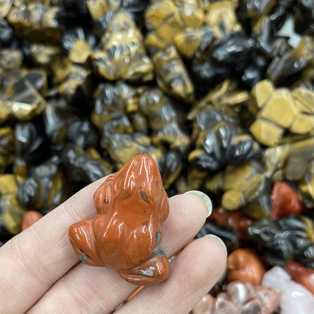 Натуральный полудрагоценный камень, предметы интерьера, форма лягушки, индийский агат, тигровый глаз, камень, кристаллы и камни, исцеление, украшение дома, подарок