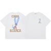Casablanca Print Loose Fit Short Sleeve T-Shirt Teens Streetwear