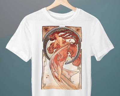 Dance II Alphonse Mucha Unisex T-Shirt Art T-Shirt Fine Art T-Shirt Gift for Her Gift for Him Art Lover Gift