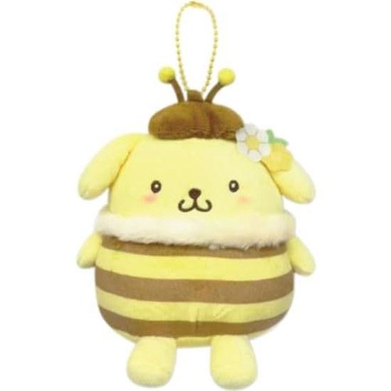 Hatakeyama Shouji Sanrio Mascot Pouch Small Creatures Pom Purin Bee Plush Mini Accessory Character Approximately Total Length 13cm