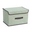 Non Woven Fabric Storage Box Household Fold-able Storage Basket Portable With Lid And Handle For Toys Underwear Cosmetics