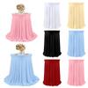 1PC High Top Table Cloth Round Table Cover Cocktail Tablecloth Skirt With Wave Fold 60*110CM
