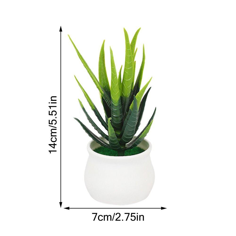 Зеленые реалистичные растения в горшках Алоэ Трава Искусственная трава Подарочные горшки Искусственные растения Бонсай