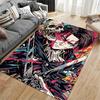 Skull Warrior Anime Art Carpet suitable as a non-slip mat for the living room or bedroom sofa