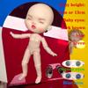 Милая Мини кукла BJD Девочка Мальчик Лысая голова Ob11 1/12 Голая DIY Игрушки Ручной работы Куклы Полное тело Зеленые Синие глаза Арт Кукла Аксессуары Искусство