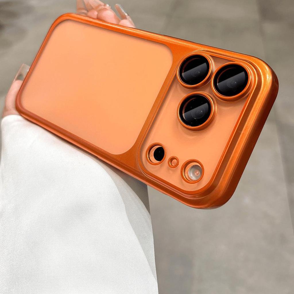 Матовый Электроplated PC Ультратонкий Защитный Чехол от Падений для iPhone 17 Pro Max с Пленкой на Объектив Apple 16