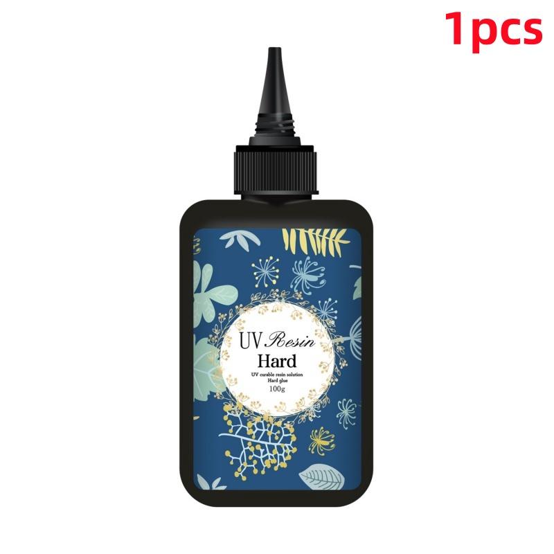 UV Resin Clear,Hard,Upgraded Crystal Clear Epoxy Resin Up Premixed UV Cure Resin for Craft Jewelry MakingJewelry Making Tools