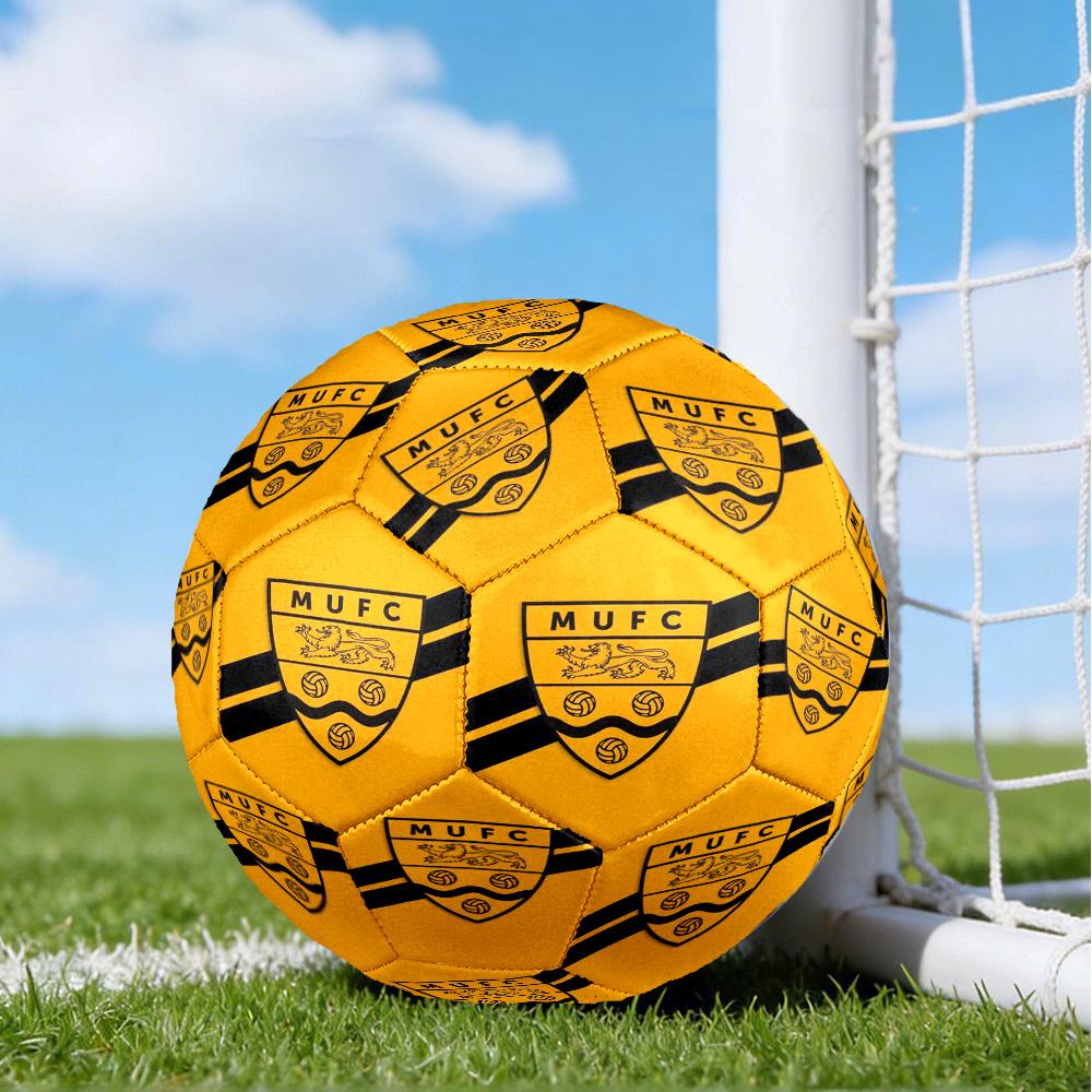 Football Crest Printed Size 5 Soccer Balls, High-Quality, Anti-Slip, Protective Football, A Unique Gift , Birthdays, Christmas Gifts