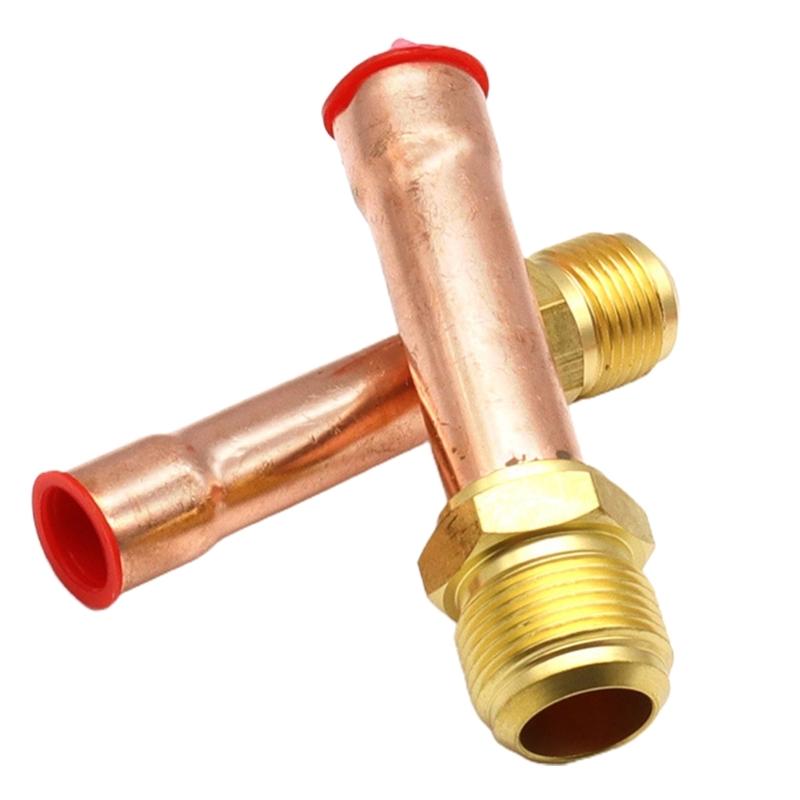 Набор из 4 шт. 1/4" 3/8" 1/2" 3/4" Резьбовой фитинг-переходник для медной трубки и латунной трубы Замена