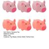 6Pcs Squeeze Toy, Pink Pig Shape Soft Sensory Toy, Medium Size Relaxation Squeeze Ball for Adult Hand Repeated Squeezing Stretching Relaxation Toy