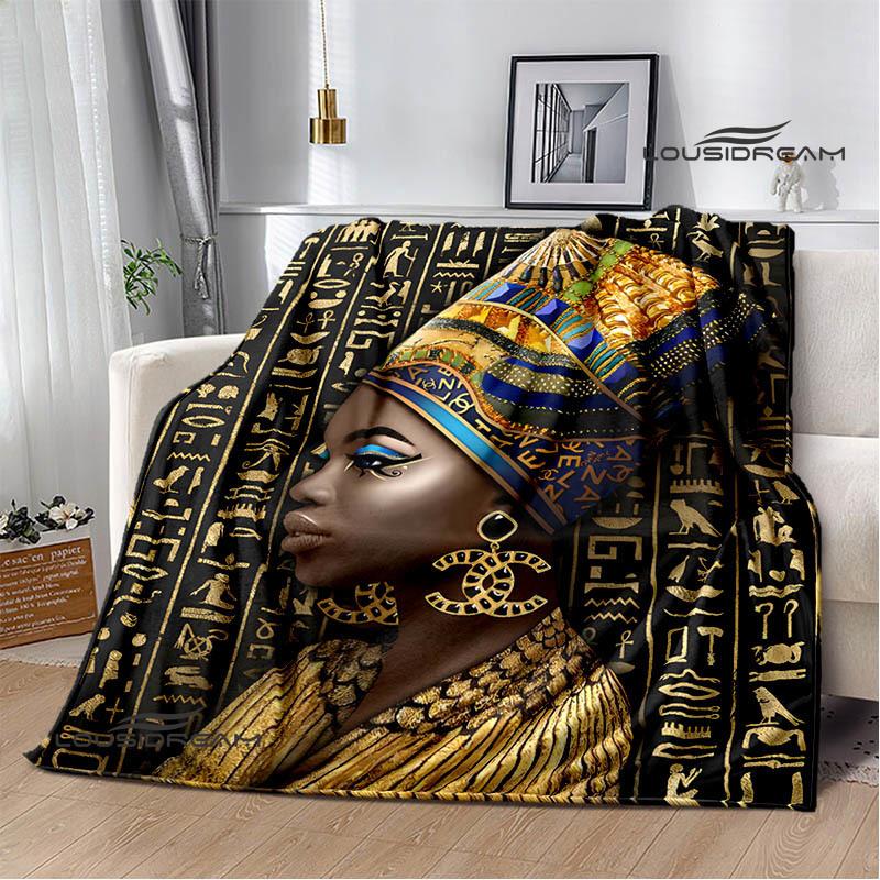 Egyptian pictograph symbol printed blanket Picnic blanket Warm Flannel blankets Home bed linings blankets for beds Birthday Gift