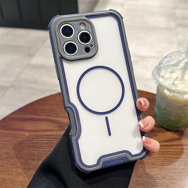 Магнитный чехол Space для iPhone 16 Pro Max - Прозрачная защитная крышка для Apple 15 Air