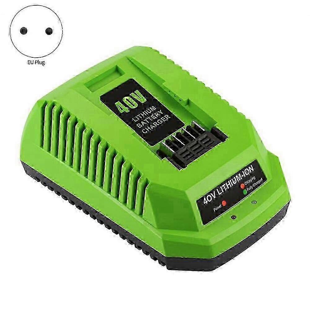 Chargeur de batterie lithium 40V pour Greenworks 29482 G-max 40V - Batterie 29472 29482 29652 G40825 Eu Pl