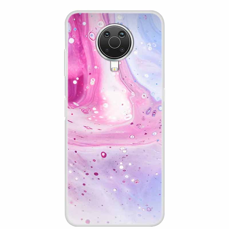 For Nokia G20 G10 Case Luxury Silicone TPU Soft Cover Phone Case for Nokia G20 TA-1334 Shockproof Cute Marble Bumper Funda Coque