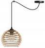 Pendant lamp, chandelier, ceiling, wood, LED lampshade
