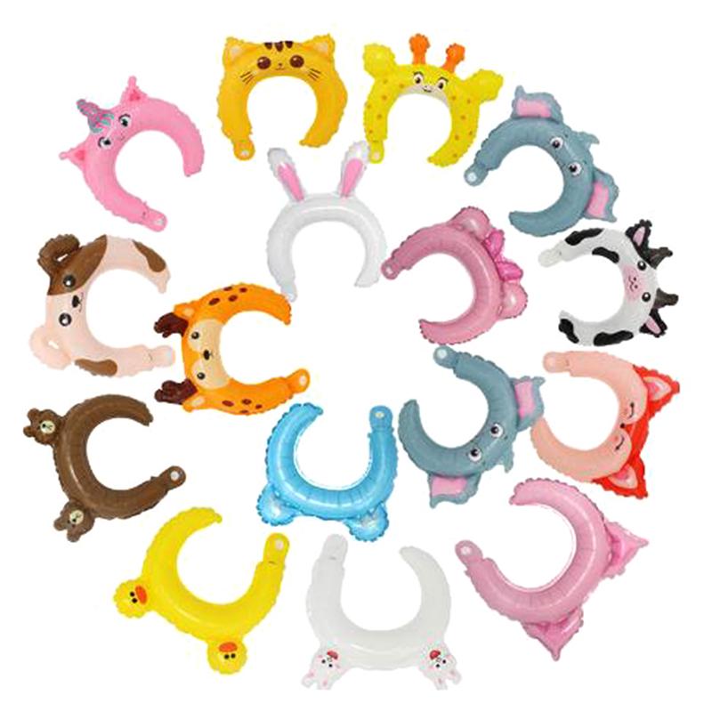 20Pcs Cute Headband Foil Balloon Animal Balloon Children'S Toys Party Decor