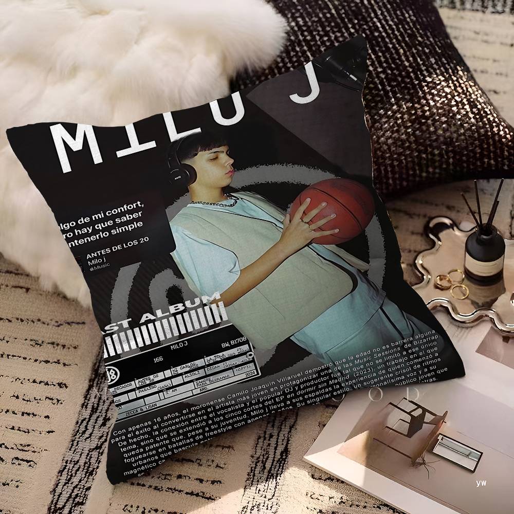 Singer MMilo J Personalized Pillow Cover Kids Bedroom Wild Party Decor Pillowcase Kid Birthday Shower Gift