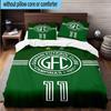 3pcs Football Club Emblem Printed Bedding Set Duvet Cover Closure Includes 1 Duvet Cover & 2 Pillowcases Bedding Sets Home Decor Gifts