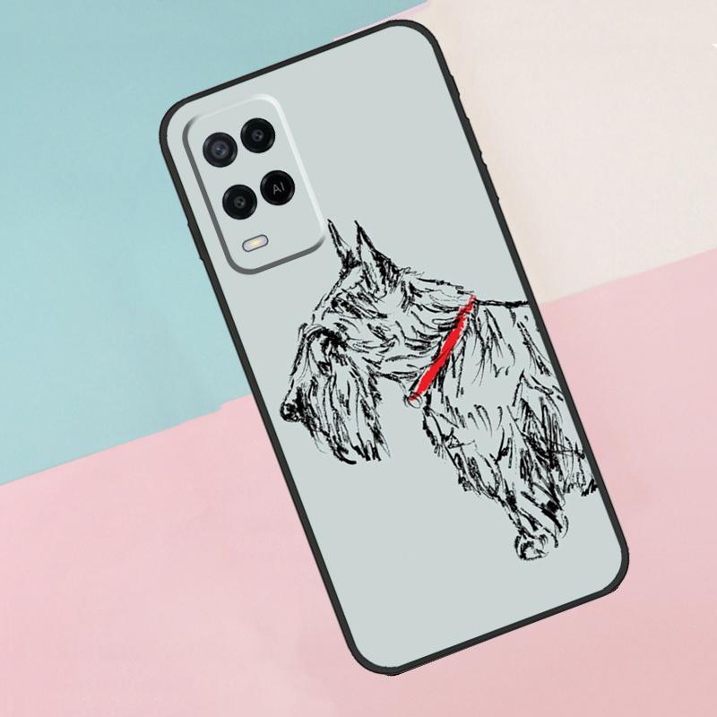 Чехол для телефона Westie Scottie Шотландский терьер Для Oppo A40 A60 A80 A18 A38 A58 A78 A98 A79 A16 A76 A96 A15 A74 A94 A54 A77 A17