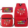 Новый мерч по игре Dandy's world, мультяшный принт, детский рюкзак, трансграничный, большой вместимости, студенческий школьный рюкзак