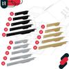 Kotarbau® Modern Edge Furniture Handle Aluminum Matte Black 160 / 180 Mm Set Of 10