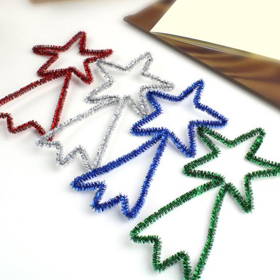 2 комплекта, 30 см, очиститель для труб, блестящие красочные DIY, художественные промыслы, гибкие, дошкольное образование, детский стебель из синели, развивающие игрушки, подарок на день рождения