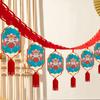 Cartoon 2025 Snake Year Pulling Flag Traditional Snake Year Banner Pendant  Holiday Festival Decor