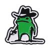 Cute Meme Frog Badges Kawaii Amphibian Slogan WARNING WILL BITE Enamel Pin Don't Froget To Drink Water Brooch Accessories