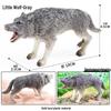 Cross-border Children's Solid Yellow Wolf & Gray Wolf Pup Ornamental Toys