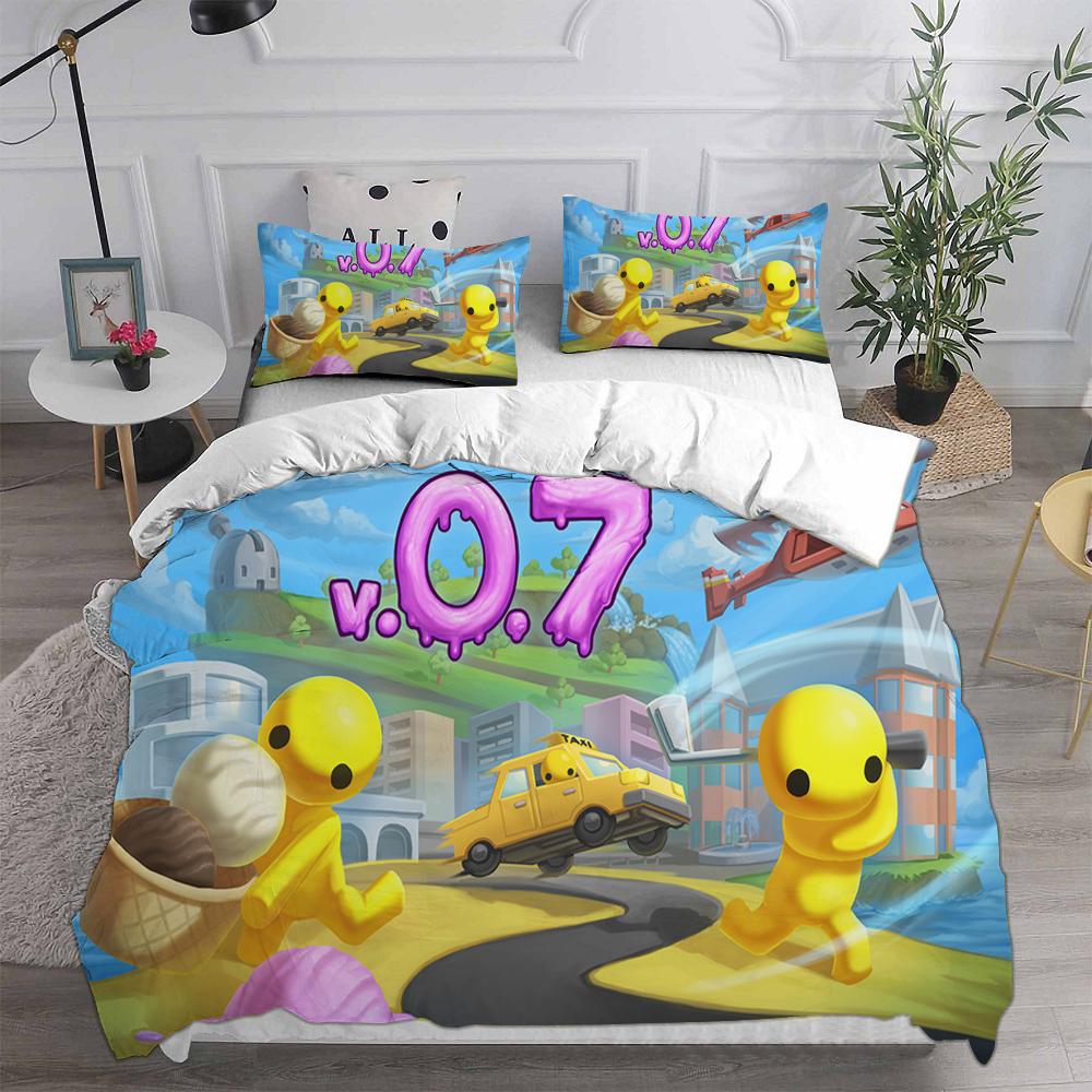 3D Print Wobbly & Life Single Twin Full Queen King Size Quilt Anime Bed Cover Pillow Case 2-3 Pieces Duvet Cover Bedding Sets