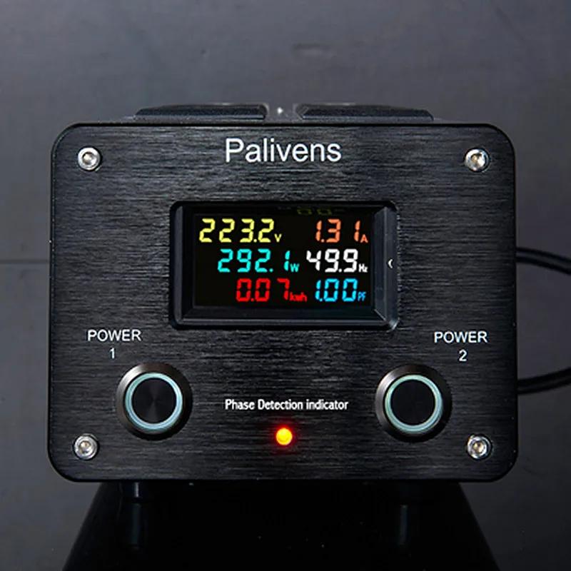 3000 Вт 15A Аудио Фильтр переменного тока Розетка питания Светодиодный цифровой дисплей Аудио Шумовой фильтр Защита от молнии P20