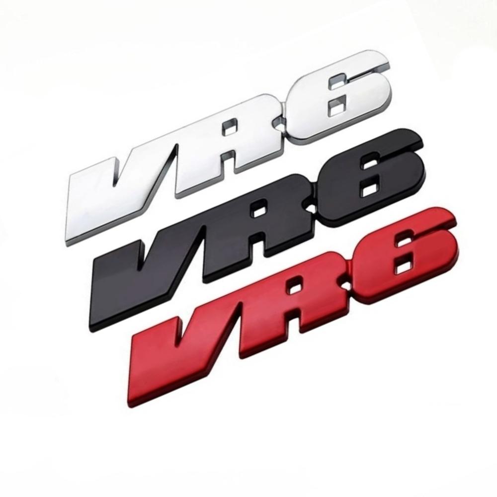 3D автомобильный стиль VR6 эмблема металлический значок наклейка кузов задняя крышка багажника наклейка аксессуары для Golf GTI Passat R36 R32 CC Touareg