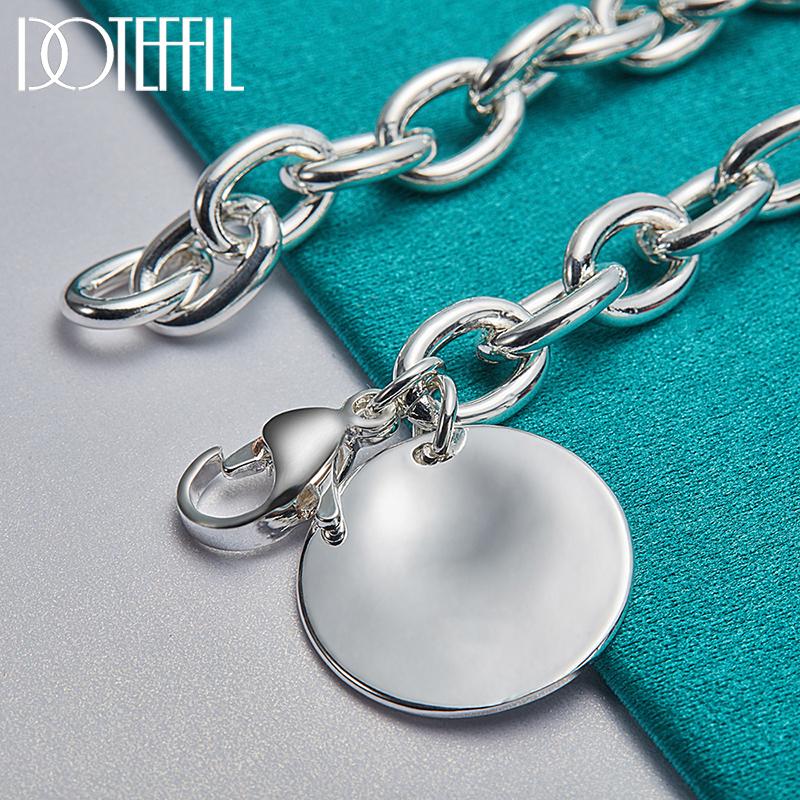 Браслет с подвеской из стерлингового серебра 925 пробы, свадебные украшения