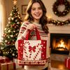Christmas Print Bag Casual Handbag for Women