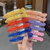 6Pcs Colorful Alligator Hair Clips Clamps Hairdressing Professional Salon Hair Grip Crocodile Hairpins Hair Barber Accessories