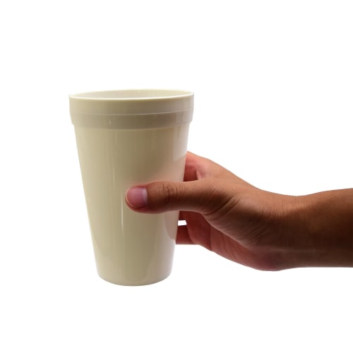 Entec No. 1702W Polypropylene Cup, Large, White