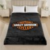 Фланелевое одеяло с принтом Harley-Davidson, уютное, теплое, плюшевое покрывало для кровати, дивана, диванчика, для использования в помещении